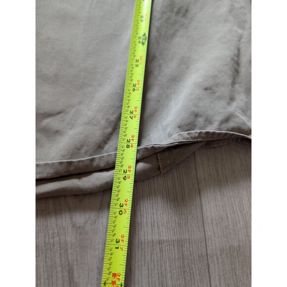 Cabelas Mens XL Long Sleeve Button-Up Shirt Khaki Outdoor Fishing Hunting Cotton - Picture 5 of 6